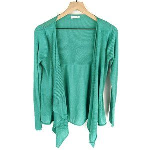 One Teaspoon Green Drape Open Front Cardigan Sz L